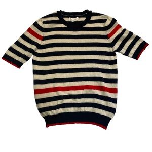 Velvet - Stripped Wool Top